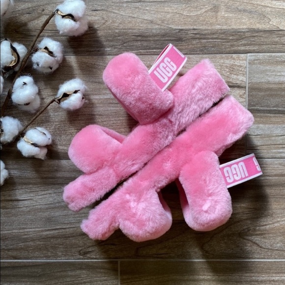 🍁 UGG 🍁 OH YEAH SANDALS SLIPPERS BERRY - Picture 3 of 14